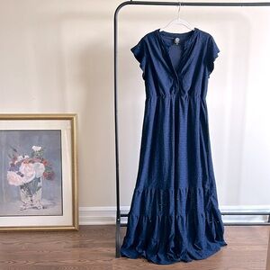 Bobeau Eyelet Maxi Dress